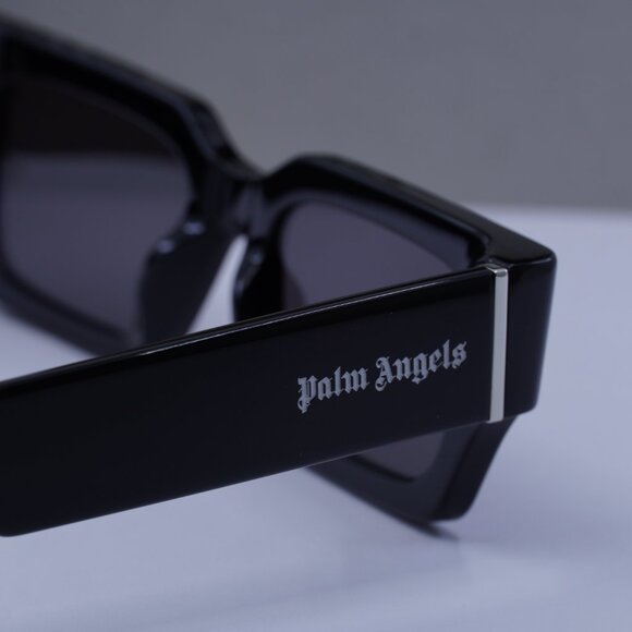 Palm Angels PERI086 HYDE 1007 Rectangle Sunglasses - Black/Dark Grey - Picture 10 of 11